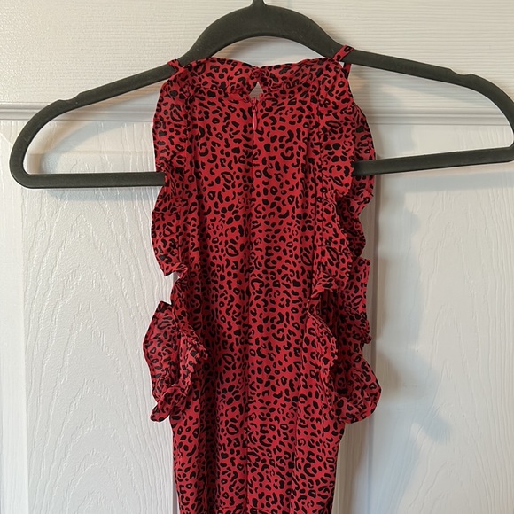 Who What Wear Red Cheetah Dress - Picture 7 of 7